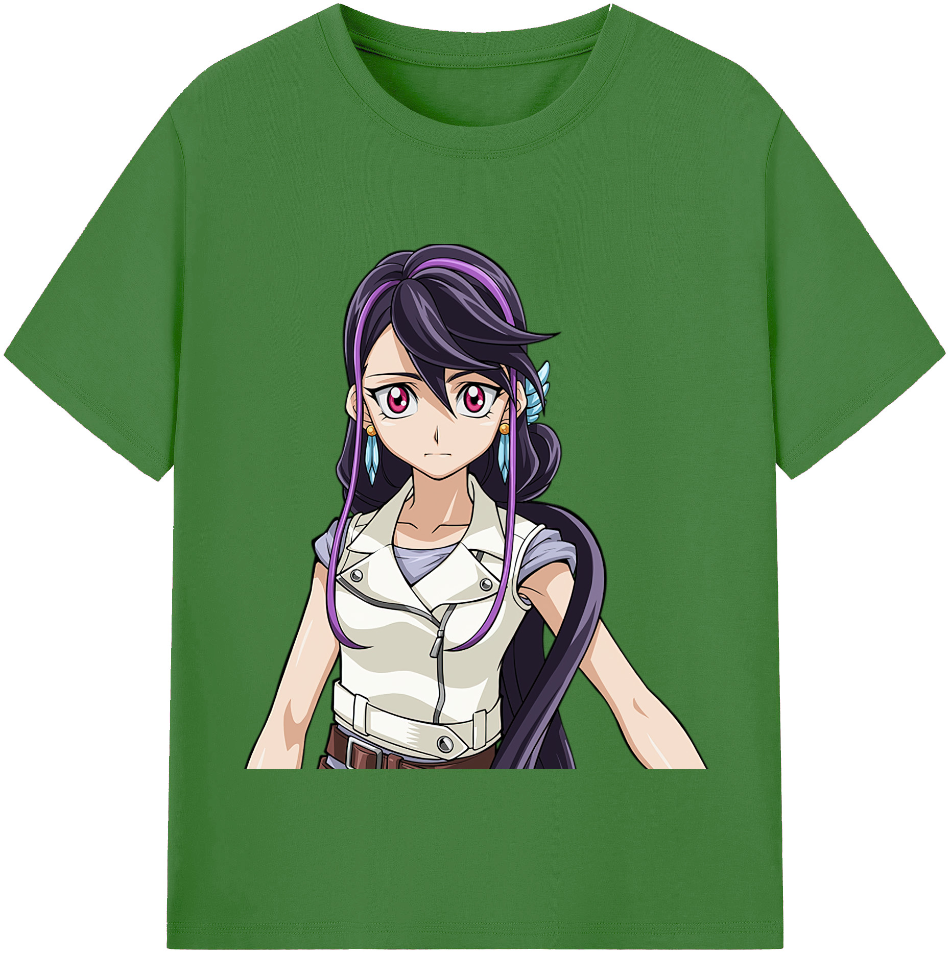 （画像用） 遊☆戯☆王 Yu-Gi-Oh! レディースカジュアルプリントTシャツ（綿100％）